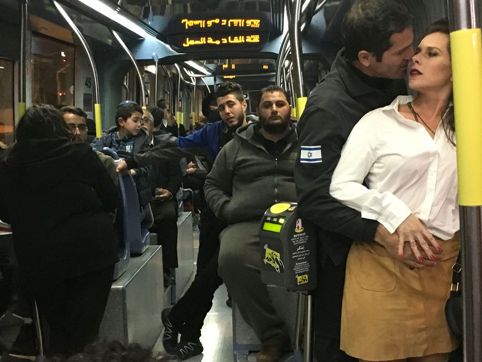 Un Tramway à Jérusalem : Photo Liron Levo