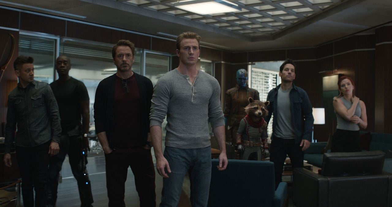 Avengers: Endgame : Photo Don Cheadle, Robert Downey Jr., Paul Rudd, Karen Gillan, Scarlett Johansson, Jeremy Renner, Chris Evans
