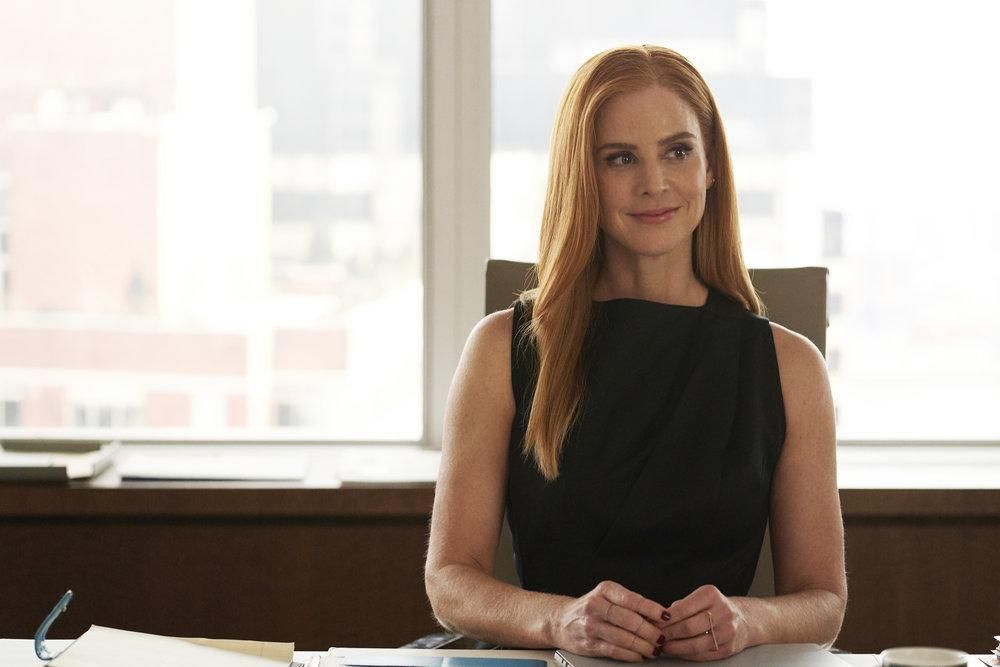 Suits : avocats sur mesure : Photo Sarah Rafferty