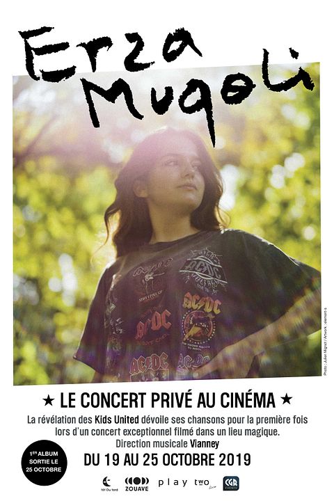 Erza Muqoli : le concert privé au cinéma : Affiche