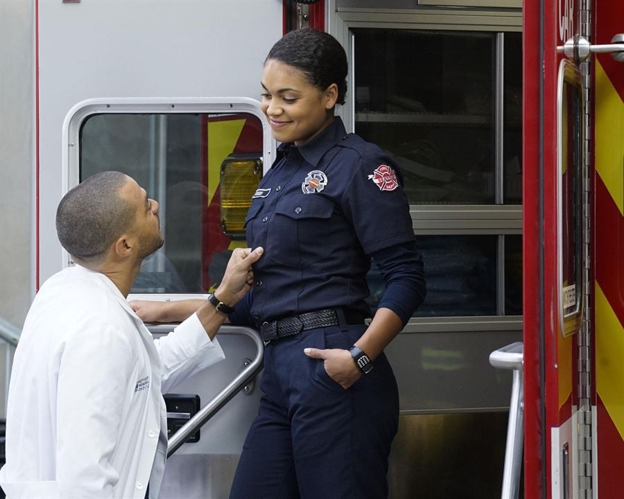 Grey's Anatomy : Photo Barrett Doss, Jesse Williams