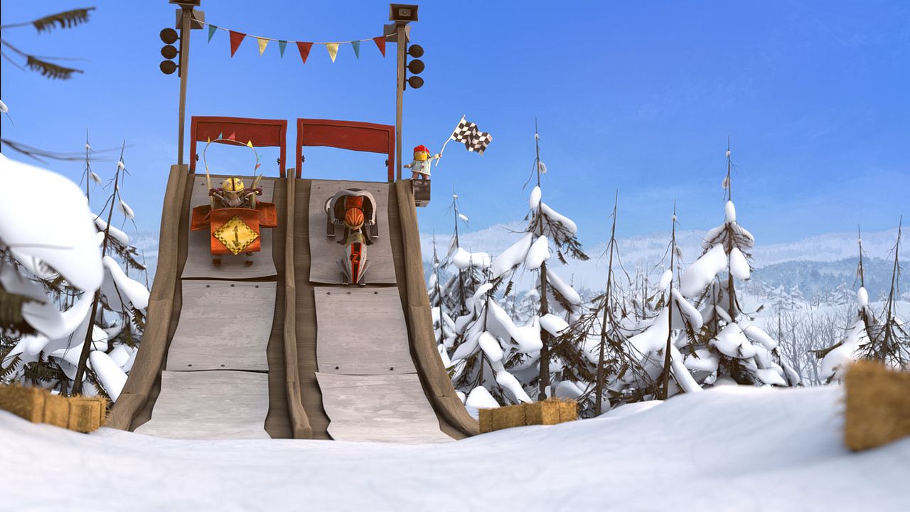 La Bataille géante de boules de neige 2, l'incroyable course de luge : Photo