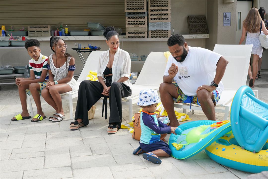 Photo Marsai Martin, Anthony Anderson, Miles Brown, Tracee Ellis Ross, August Gross