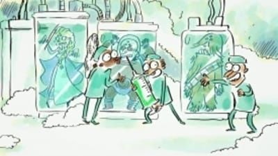 Tu mourras moins bête : Affiche