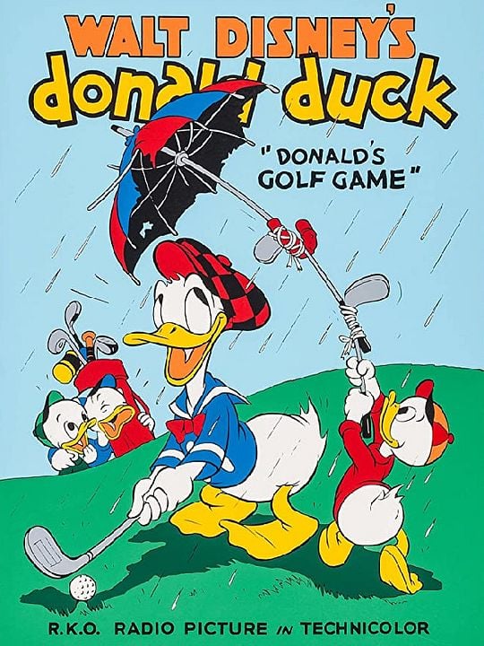 Donald joue au golf : Affiche