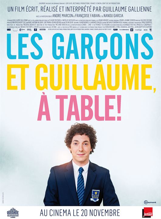 Les Garçons et Guillaume, à table ! : Affiche