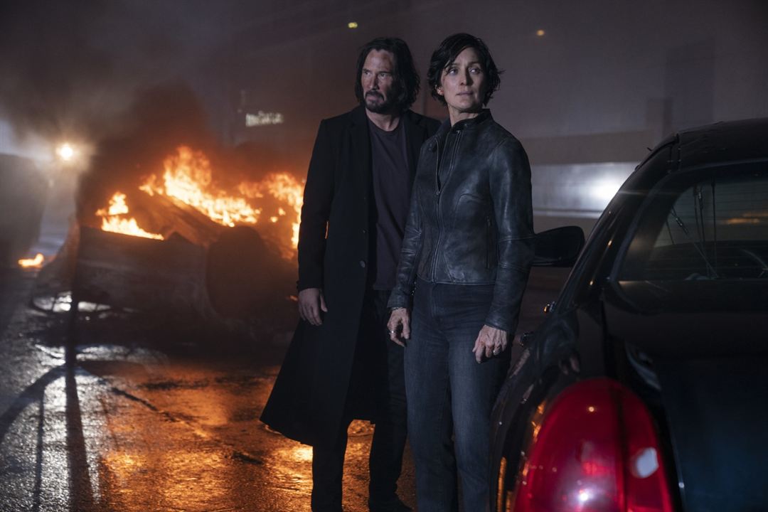 Matrix Resurrections : Photo Carrie-Anne Moss, Keanu Reeves