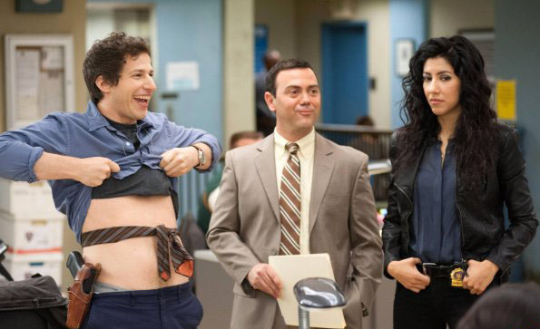 Brooklyn Nine-Nine : Photo Andy Samberg, Stephanie Beatriz, Joe Lo Truglio