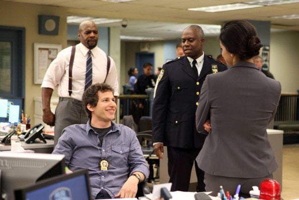 Brooklyn Nine-Nine : Photo Andy Samberg, Andre Braugher, Terry Crews