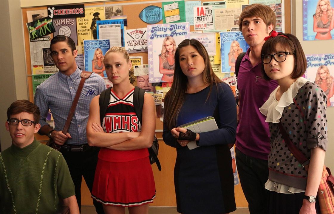 Glee : Photo Jenna Ushkowitz, Kevin McHale, Darren Criss
