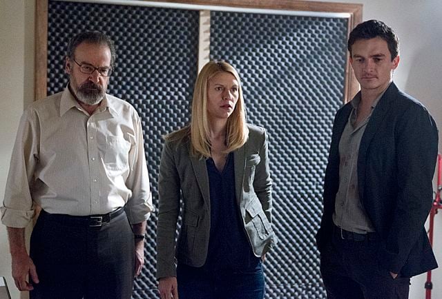 Homeland : Photo Rupert Friend, Claire Danes, Mandy Patinkin