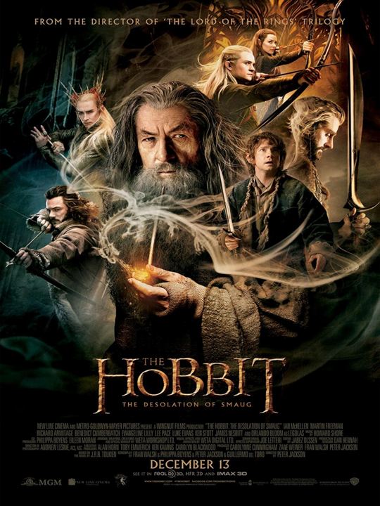 Le Hobbit : la Désolation de Smaug : Affiche