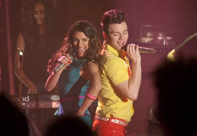 Glee : Photo Lea Michele, Chris Colfer