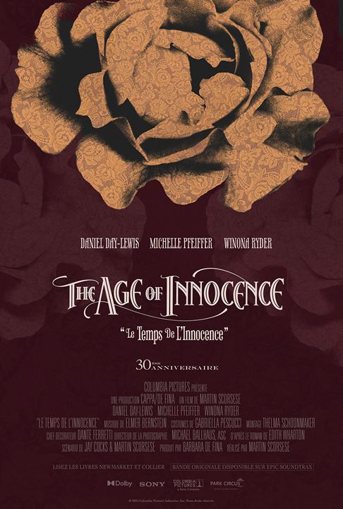 Le Temps de l'innocence : Affiche
