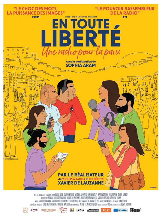 En toute liberté - une radio pour la paix : Affiche