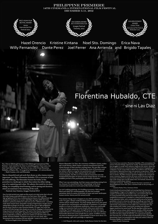 Florentina Hubaldo, CTE : Affiche