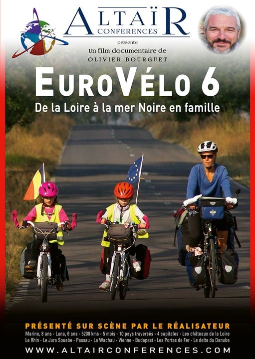 Altaïr conférences - EuroVélo 6 : De la Loire à la mer Noire en famille : Affiche