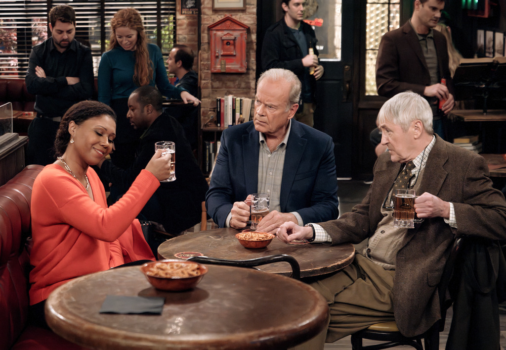 Photo Toks Olagundoye, Nicholas Lyndhurst, Kelsey Grammer