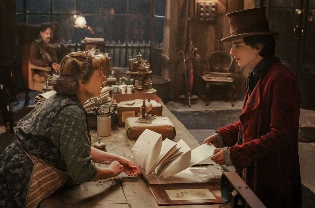 Wonka : Photo Olivia Colman, Timothée Chalamet