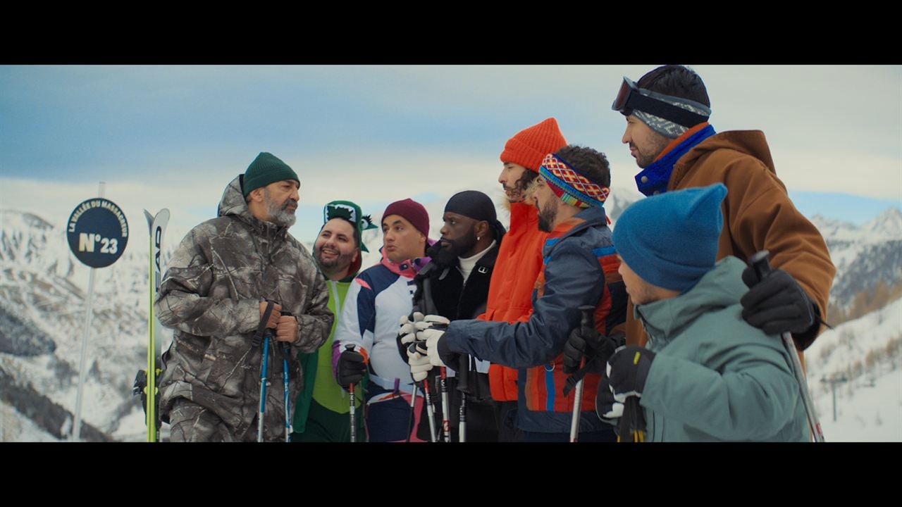 Les SEGPA au ski : Photo Lahcène Amari, Ichem Bougheraba, Walid Ben Amar, Arriles Amrani, Kader Bueno, Anthony Pinheiro, Charly Nyobe