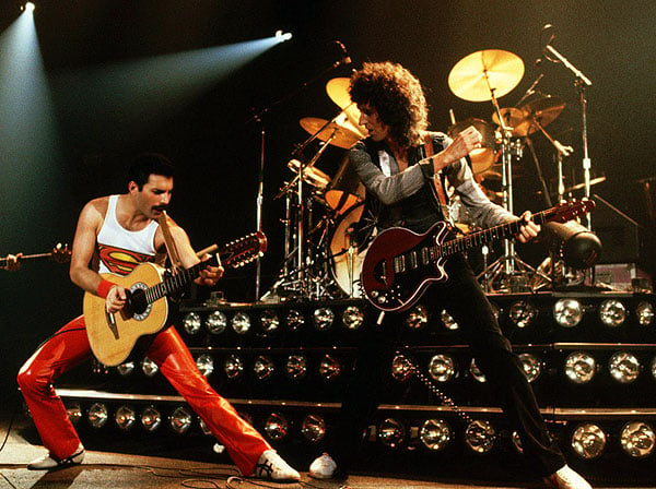 Photo Brian May, Freddie Mercury