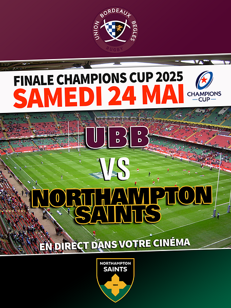 Affiche du film Finale Champions Cup : Northampton – UBB