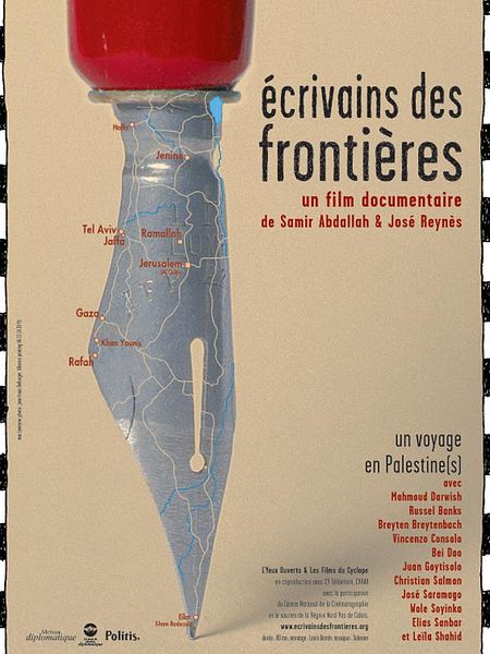 Affiche du film Écrivains des frontières - Un voyage en Palestine(s)