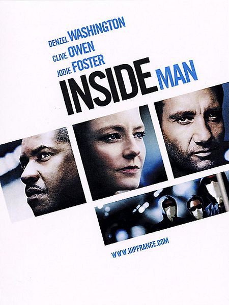 Affiche du film Inside Man - l'homme de l'intérieur