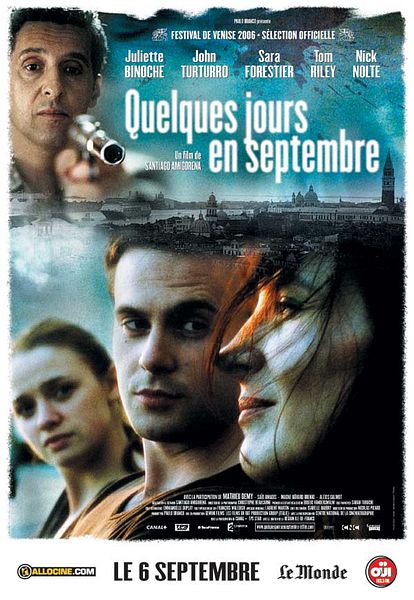 Affiche du film Quelques jours en septembre