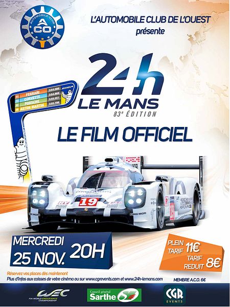 Affiche du film 24h du Mans 2015