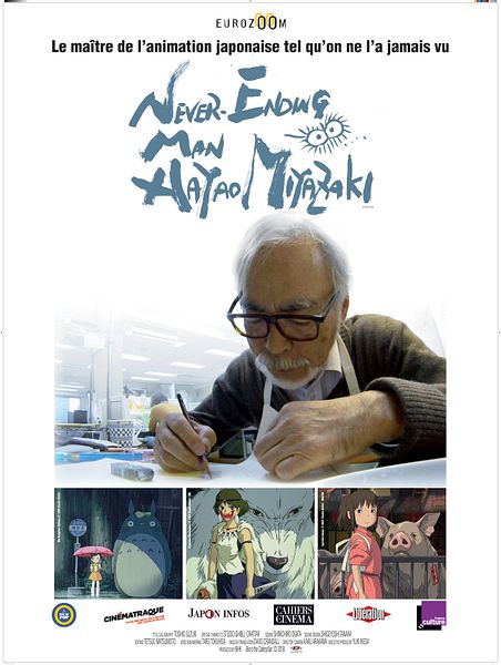 Affiche du film Never ending man : Hayao Miyazaki