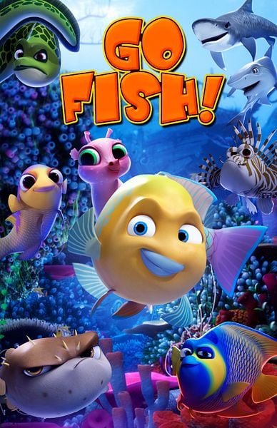 Affiche du film Plouf! Petit poisson courageux