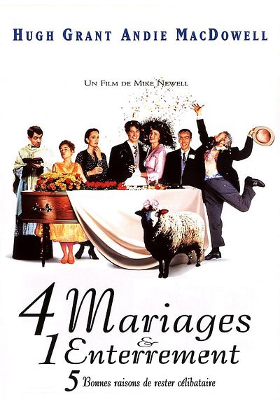 Affiche du film Quatre mariages et un enterrement