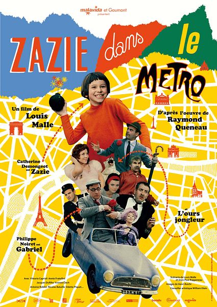 Affiche du film Zazie dans le métro