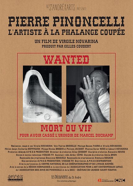 Affiche du film Pierre Pinoncelli, l’artiste à la phalange coupée