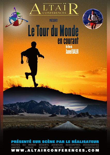 Affiche du film Altaïr Conférences - Le tour du monde en courant