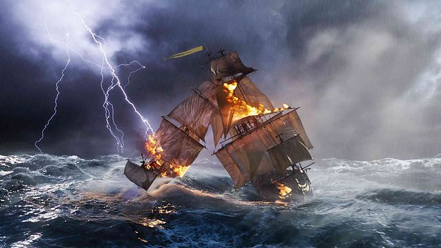 "Coulez-moi ce rafiot, et à l'abordage ! Ben non capitaine, c'est l'un ou l'autre. Pas les deux..."