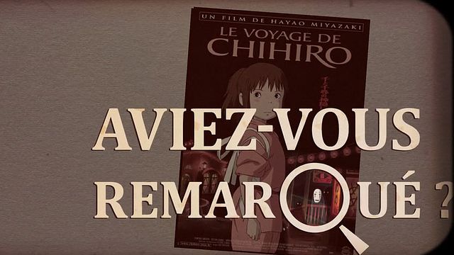 Les petits détails des plus grands films : "Aviez-vous remarqué ?" décrypte l'univers poétique et animé du maître Hayao Miyazaki...Vous avez remarqué des détails cachés/décalés/surprenants dans un film ou une série ? N'hésitez pas à contribuer à l'émission en les envoyant à la-redac@allocine.fr