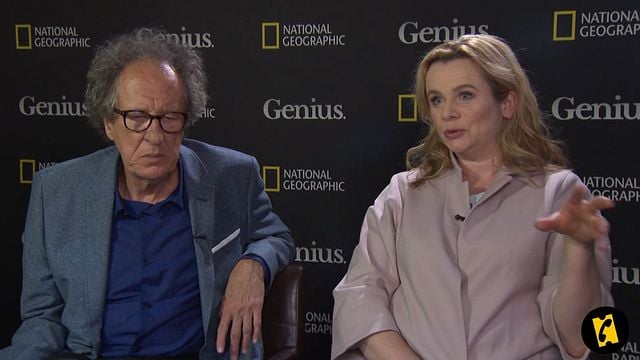 A l'occasion de la diffusion de la toute première série de National Geographic "Genius", nous avons rencontrés les deux interprètes principaux, Geoffrey Rush dans le rôle d'Einstein et Emily Watson dans celui de sa femme. Ils nous parlent de leur vision du célèbre scientifique, qui est bien plus que ce que l'on imagine...