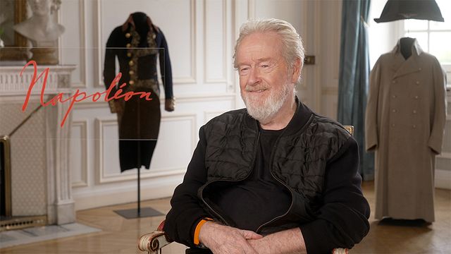 Amateur de l'Histoire de France, Ridley Scott s'empare de la légende de Napoléon dans son nouveau film, sur lequel il revient à notre micro.